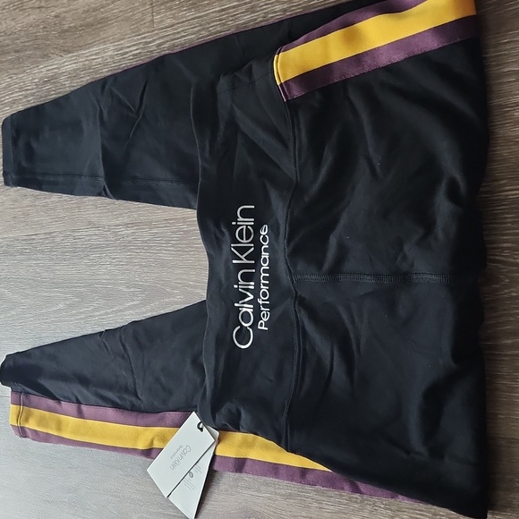 Calvin Klein Striped High Waist Leggings - Picture 4 of 5